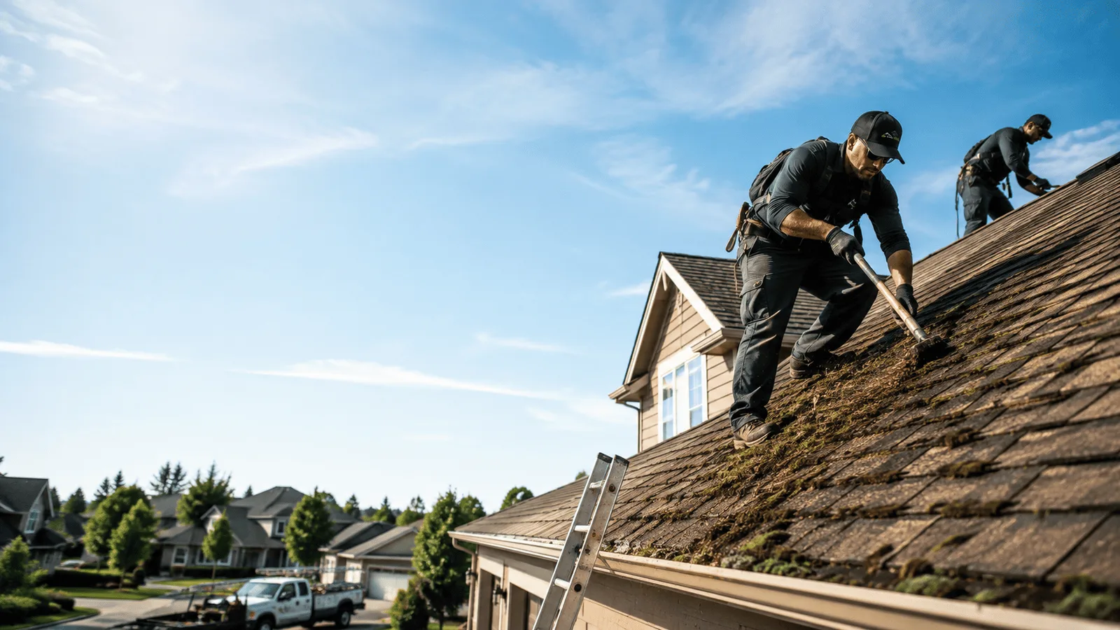 Roof Moss Removal in La Madera, NM near me